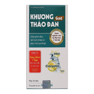 Khương Thảo Đan Gold giúp giảm triệu chứng thoái hóa khớp hộp 30 viên