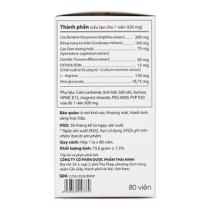 KingsUp giúp bổ thận, tráng dương tăng cường sinh lý nam hộp 80 viên