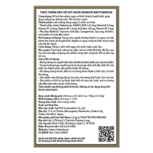 Mamori Nattokinase giúp tăng cường lưu thông máu hộp 60 viên