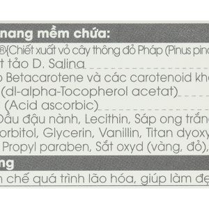 Oreful tinh chất dầu thông đỏ hạn chế lão hóa hộp 10 viên