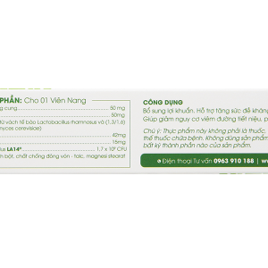 Lavima Biotic bổ sung lợi khuẩn, giảm nguy cơ viêm phụ khoa hộp 20 viên