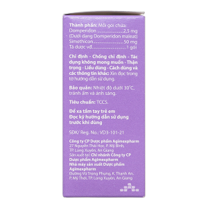 Thuốc cốm Agimoti - S điều trị triệu chứng nôn và buồn nôn, chống đầy hơi (30 gói x 1g)