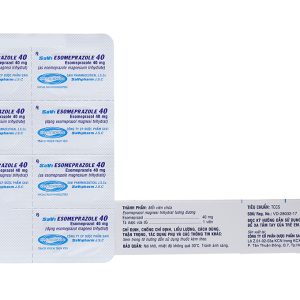 SaVi Esomeprazole 40 trị trào ngược dạ dày, thực quản (2 vỉ x 7 viên)