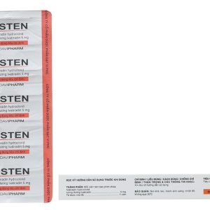 Nisten 5mg trị bệnh mạch vành, đau thắt ngực (2 vỉ x 14 viên)