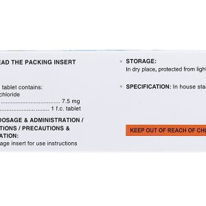 Nisten-F 7.5mg trị đau thắt ngực, bệnh mạch vành (4 vỉ x 7 viên)