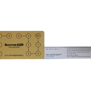 Rostor 20mg trị tăng mỡ máu (2 vỉ x 14 viên)