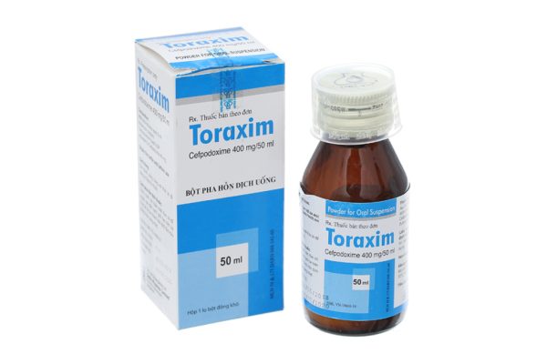 Bột pha hỗn dịch uống Toraxim 400mg/50ml trị nhiễm khuẩn chai 50ml