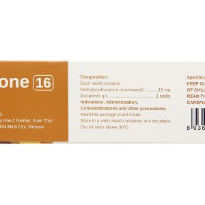 Stadsone 16 thuốc kháng viêm, ức chế miễn dịch (3 vỉ x 10 viên)