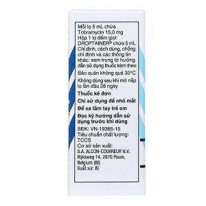 Dung dịch nhỏ mắt Tobrex 0.3% trị nhiễm trùng nhãn cầu chai 5ml