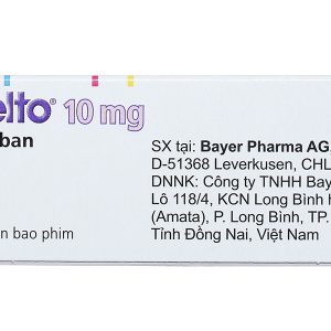 Xarelto 10mg phòng ngừa thuyên tắc huyết khối tĩnh mạch (1 vỉ x 10 viên)