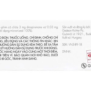 Rosina thuốc tránh thai hằng ngày (1 vỉ x 21 viên)