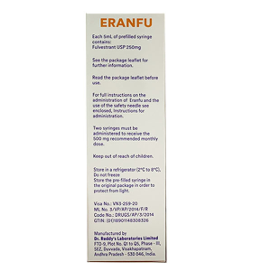 Thuốc tiêm Eranfu 250mg/5ml điều trị ung thư vú ở phụ nữ sau mãn kinh (2 bơm tiêm x 5ml)