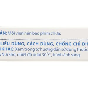 Tinidazol Domesco 500mg dự phòng và trị nhiễm khuẩn (1 vỉ x 4 viên)