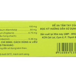 Tragutan F trị ho do dị ứng, sát khuẩn hô hấp (3 vỉ x 10 viên)