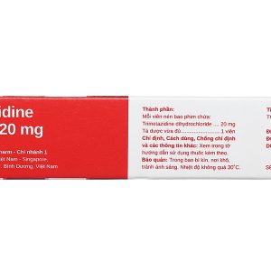 Trimetazidine Stella 20mg trị đau thắt ngực (2 vỉ x 30 viên)