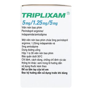 Triplixam 5mg/1.25mg/5mg trị tăng huyết áp hộp 30 viên