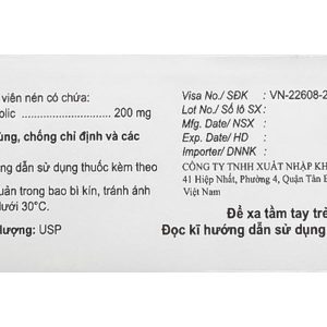 Ucolic Tablet 200mg hỗ trợ trị bệnh lý về gan mật (5 vỉ x 10 viên)