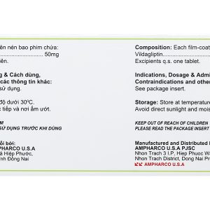 Usabetic-VG 50 trị đái tháo đường (3 vỉ x 10 viên)