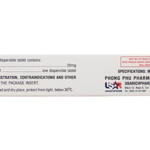 UsaSolu-Predni 20mg hỗ trợ kháng viêm, ức chế miễn dịch (2 vỉ x 10 viên)