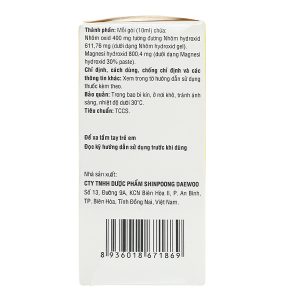 Hỗn dịch uống Varogel S trị viêm loét dạ dày - tá tràng cấp, mạn tính (20 gói x 10ml)