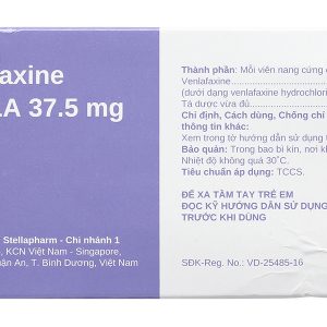 Venlafaxine Stella 37.5mg trị trầm cảm (6 vỉ x 10 viên)