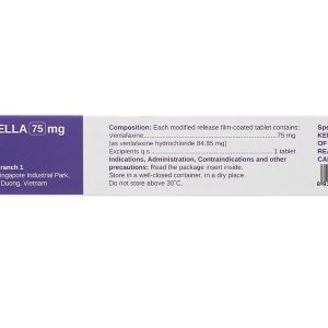 Venlafaxine Stella 75mg trị trầm cảm (2 vỉ x 14 viên)