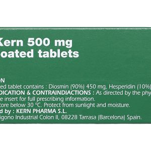 VenoKern 500mg trị trĩ, suy giãn tĩnh mạch (6 vỉ x 10 viên)