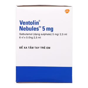 Dung dịch khí dung Ventolin Nebules 5mg trị hen suyễn (30 ống x 2.5ml)