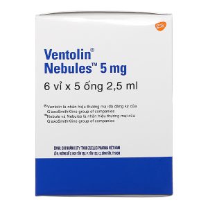 Dung dịch khí dung Ventolin Nebules 5mg trị hen suyễn (30 ống x 2.5ml)