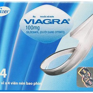 Viagra 100mg trị rối loạn cương dương (1 vỉ x 4 viên)
