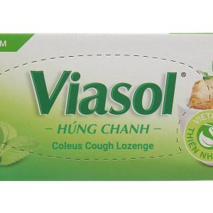 Viên ngậm Viasol Húng Chanh hỗ trợ giảm ho, đau rát họng hộp 100 viên