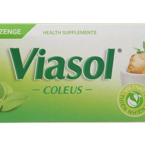 Viên ngậm Viasol Húng Chanh hỗ trợ giảm ho, đau rát họng hộp 100 viên