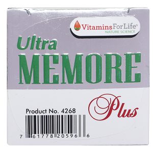 Ultra Memore Plus tăng cường hoạt động não, cải thiện trí nhớ chai 60 viên