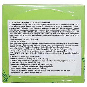 BoniBaio hỗ trợ giảm viêm đại tràng, ruột kích thích hộp 30 viên
