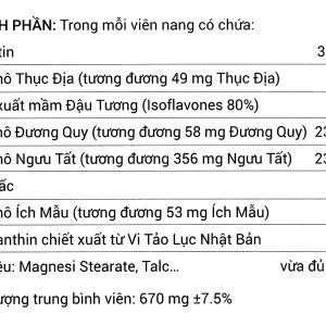 Sắc Ngọc Khang hạn chế lão hóa, làm đẹp da hộp 60 viên