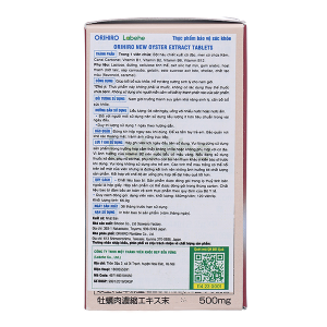 Orihiro tinh chất hàu tươi hỗ trợ tăng cường sinh lý nam hộp 120 viên