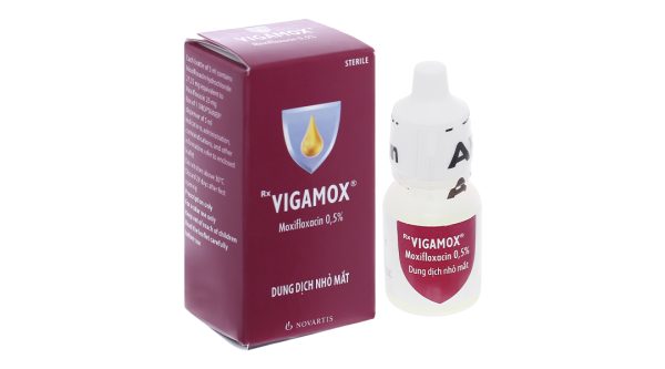Dung dịch nhỏ mắt Vigamox 0.5% trị viêm kết mạc do vi khuẩn chai 5ml