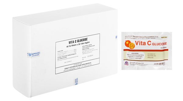 Vita C Glucose bổ sung vitamin C, tăng đề kháng (46 túi x 24 viên)