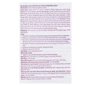 Diabetone Original hỗ trợ giảm nguy cơ đái tháo đường hộp 30 viên