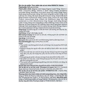 Vitabiotics Perfectil Skin, Hair & Nails đẹp da, tóc, móng hộp 30 viên