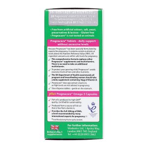 Vitabiotics Pregnacare Plus Omega 3 bổ sung vitamin & khoáng chất cho bà bầu hộp 56 viên