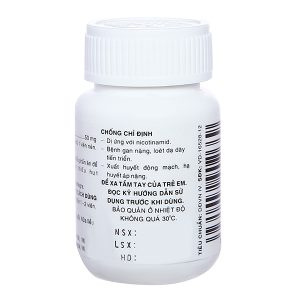 Vitamin PP 50 Pharmedic ngăn ngừa thiếu nicotinamide lọ 60 viên