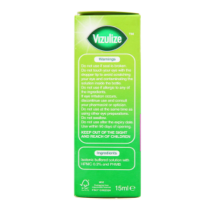 Dung dịch nhỏ mắt Vizulize Tired giúp làm dịu và phục hồi mắt mệt mỏi chai 15ml