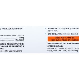 Xonatrix 60mg trị triệu chứng viêm mũi dị ứng, mày đay (3 vỉ x 10 viên)