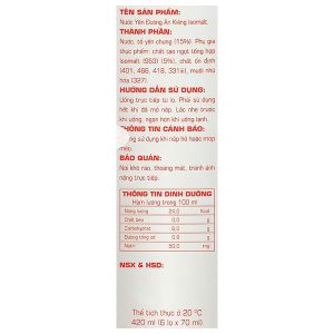 Nước yến đường ăn kiêng Isomalt Song Yến hộp 6 lọ x 70ml