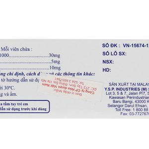 Viên nhai YspBio - Tase trị chứng khó tiêu, bội thực, chán ăn (10 vỉ x 10 viên)