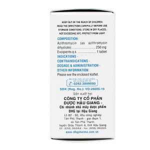 Zaromax 250 trị nhiễm khuẩn (10 vỉ x 6 viên)