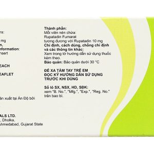 Zealargy 10mg điều trị triệu chứng viêm mũi dị ứng (3 vỉ x 10 viên)