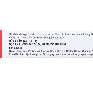 Zinnat Tablets 500mg trị nhiễm khuẩn (1 vỉ x 10 viên)